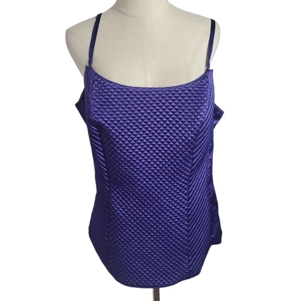 Susan Lucci Royal Blue Corset Quilted Top NWT